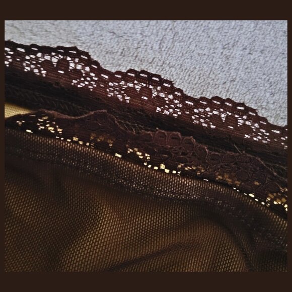 NWT Brown Lace Skirt - Picture 2 of 5